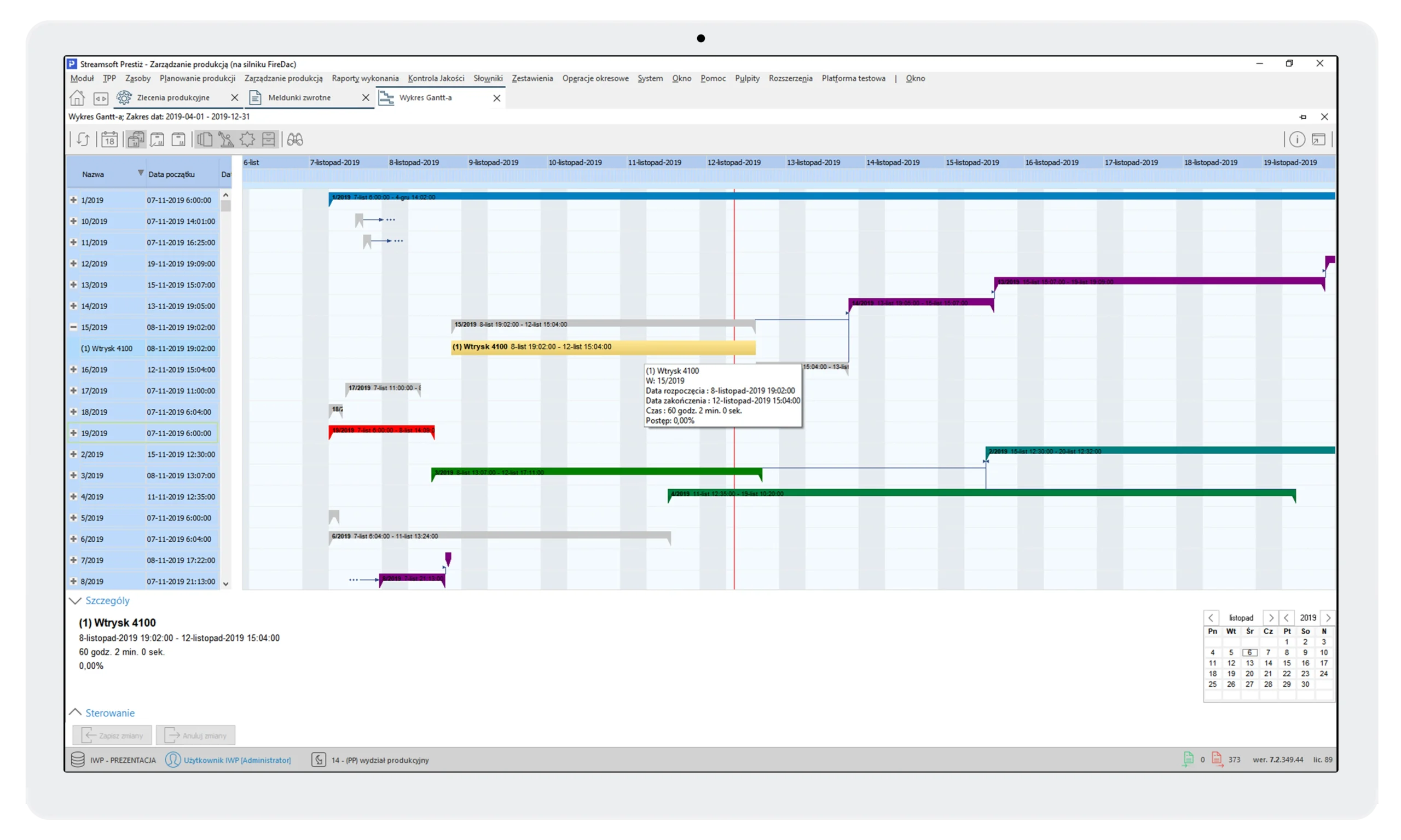 Moduł zarządzanie produkcją 2 Streamsoft Kraków