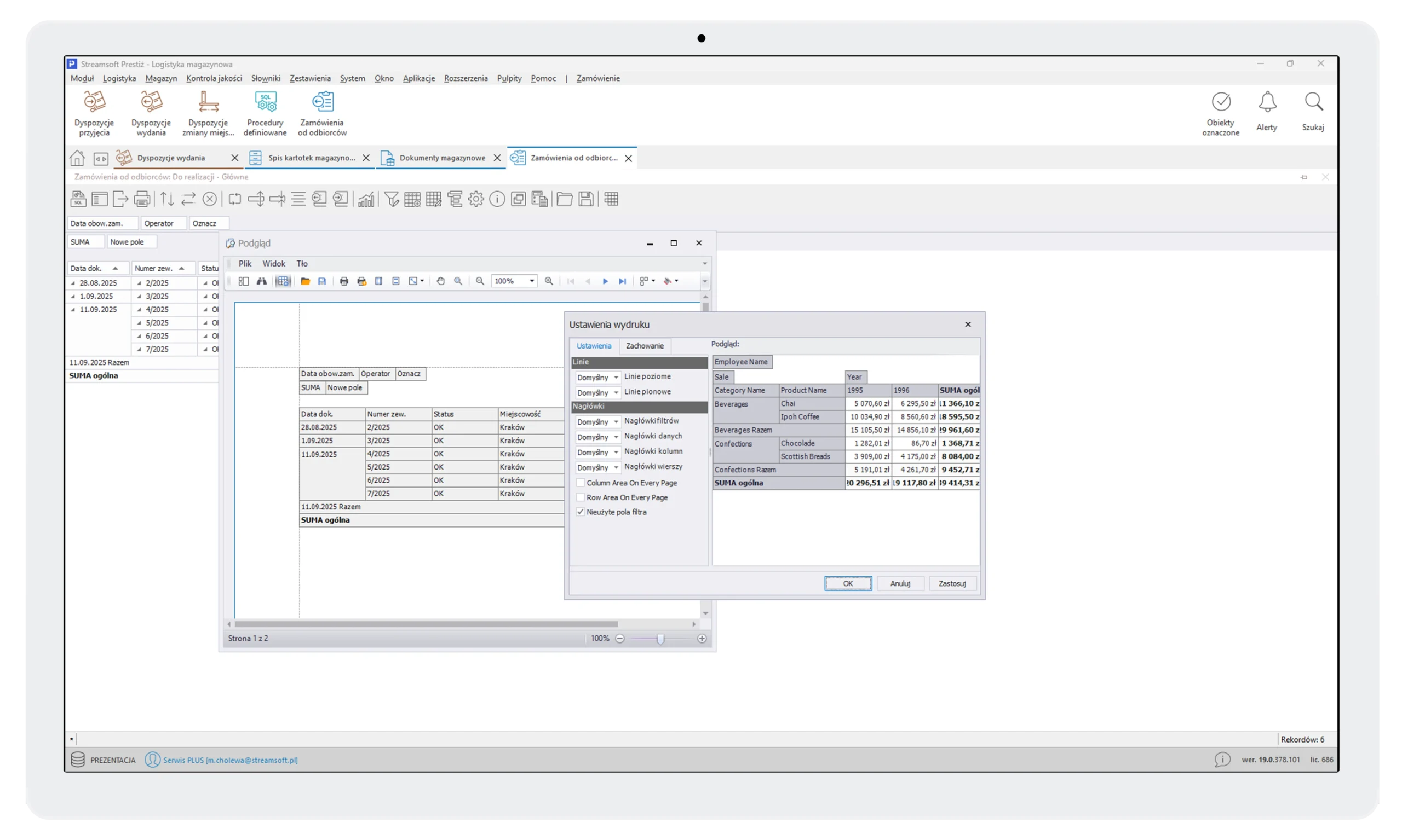 Aplikacja pivot 3Streamsoft Kraków