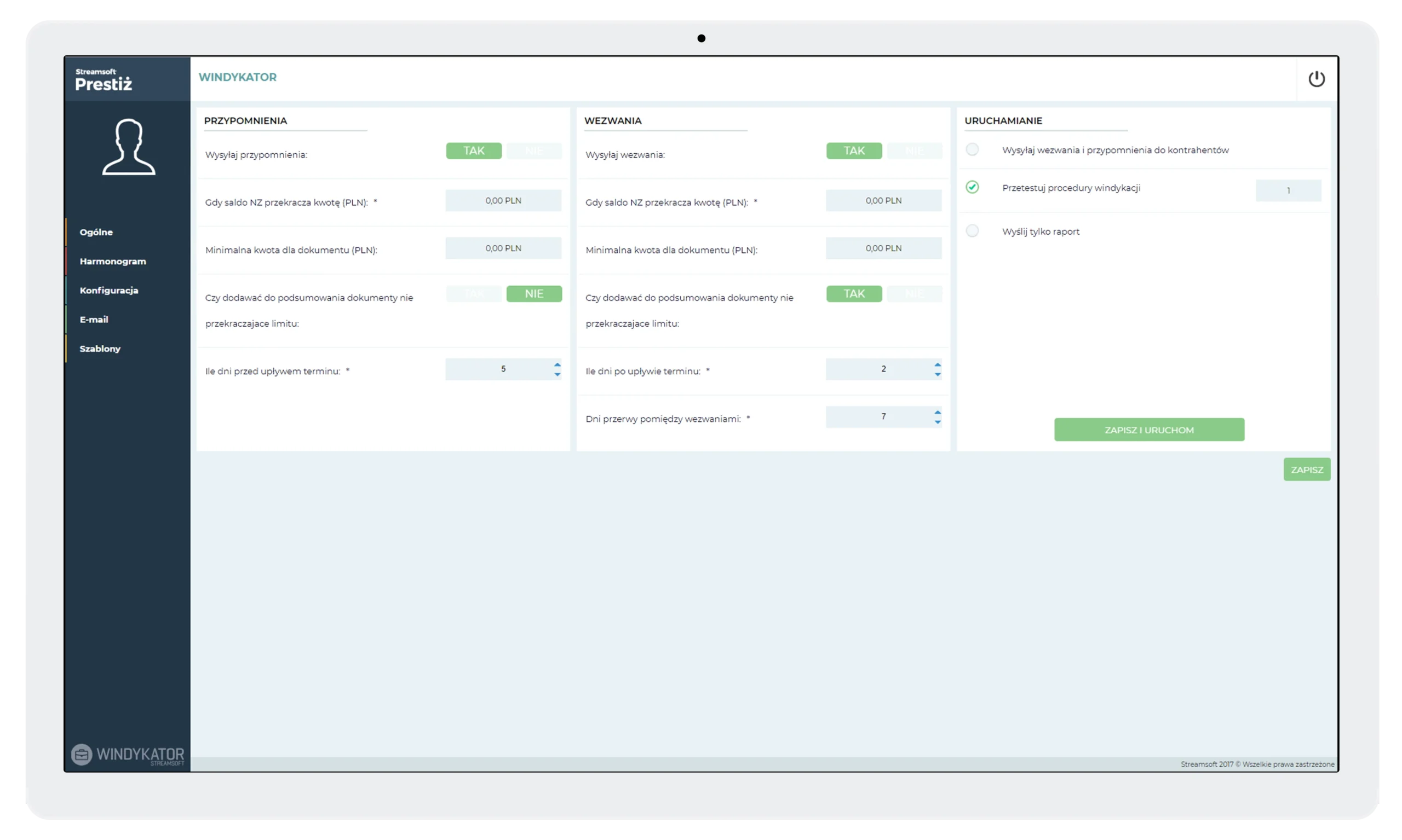 Aplikacja Windykator 1 Streamsoft Kraków