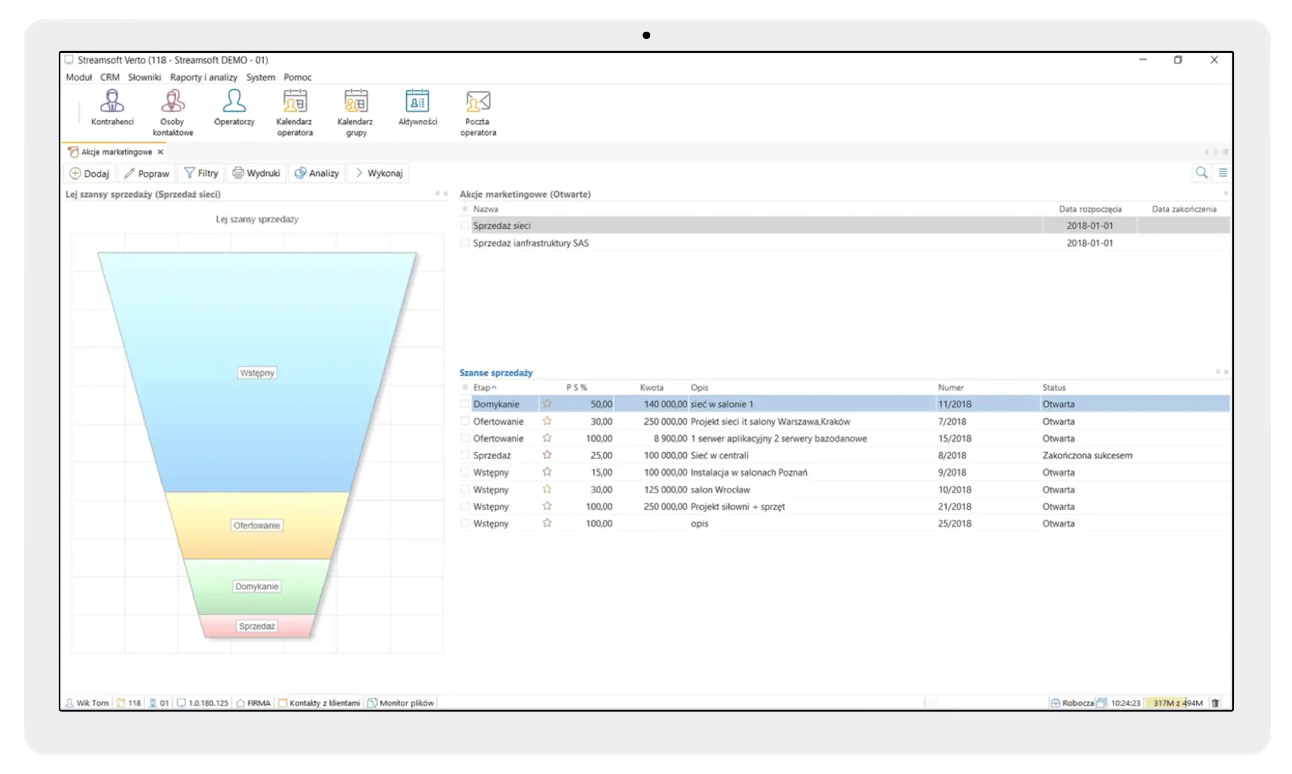 Moduł CRM 1 Streamsoft Kraków