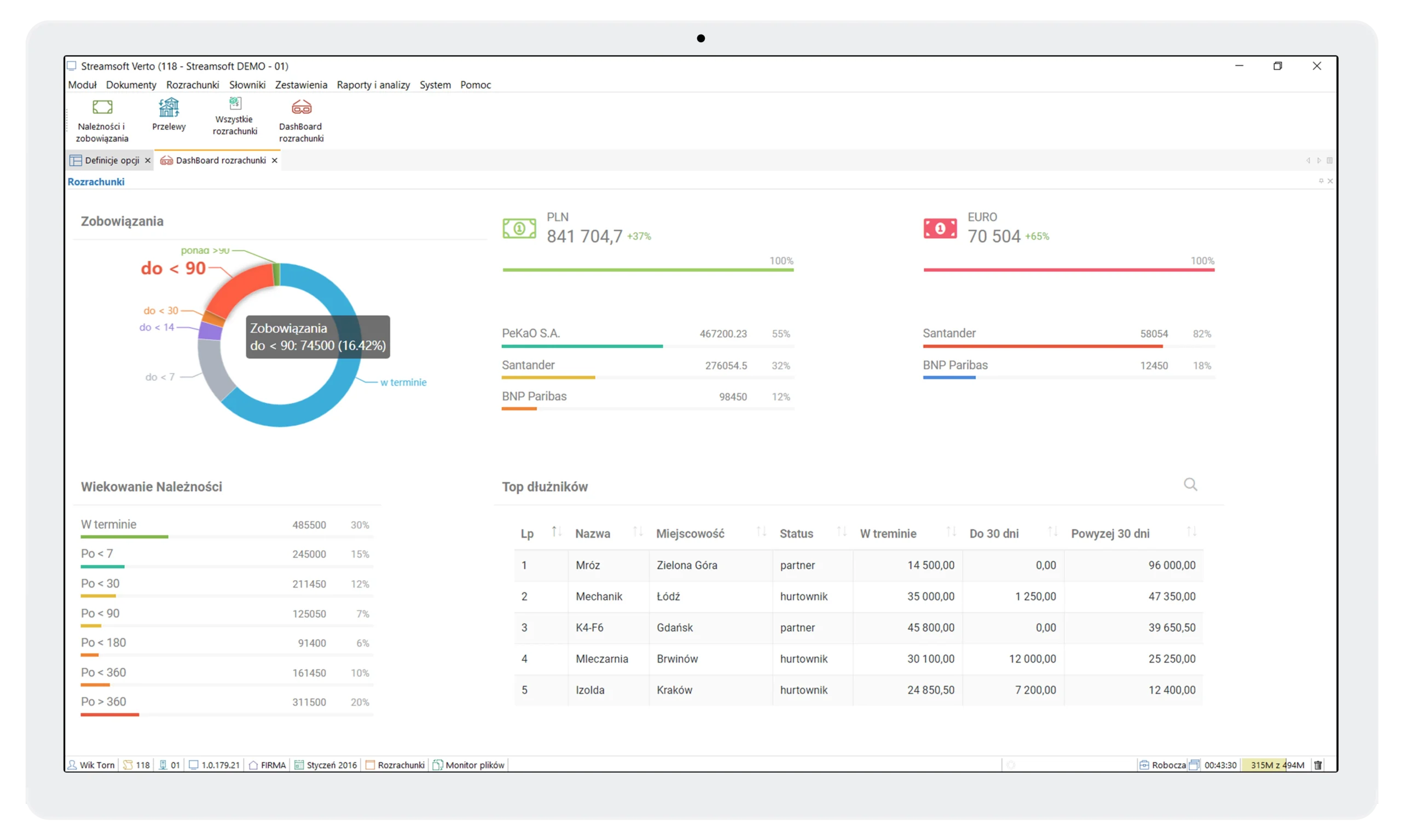 Moduł rozrachunki 1 Streamsoft Kraków