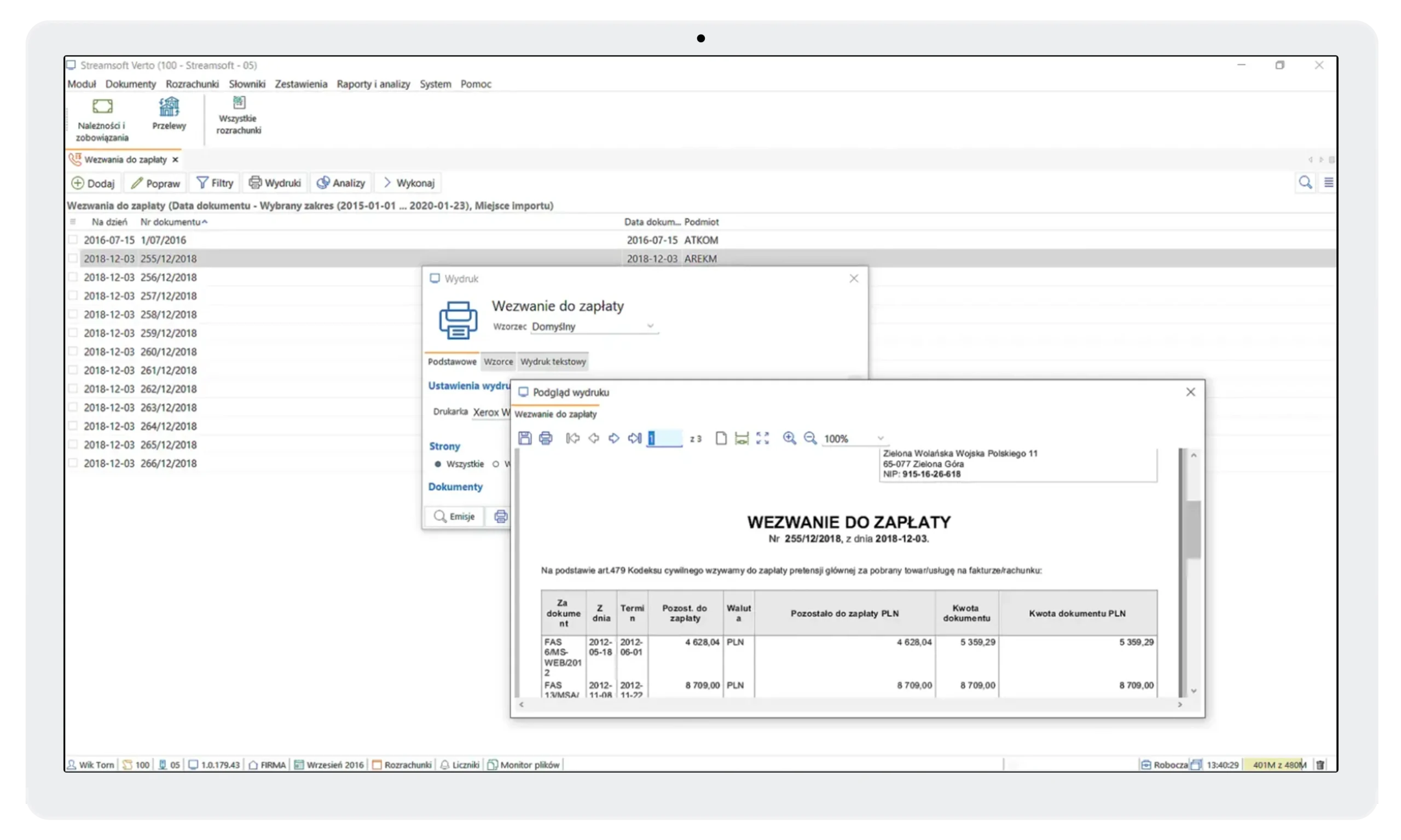 Moduł rozrachunki 2 Streamsoft Kraków