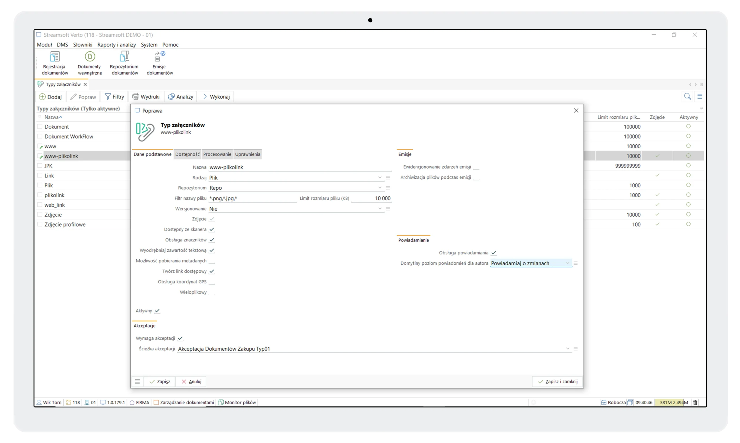 Moduł Zarządzanie dokumentami 2 Streamsoft Kraków