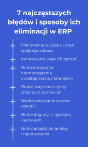 7 najczęstszych błędów i sposobów ich eliminacji w ERP